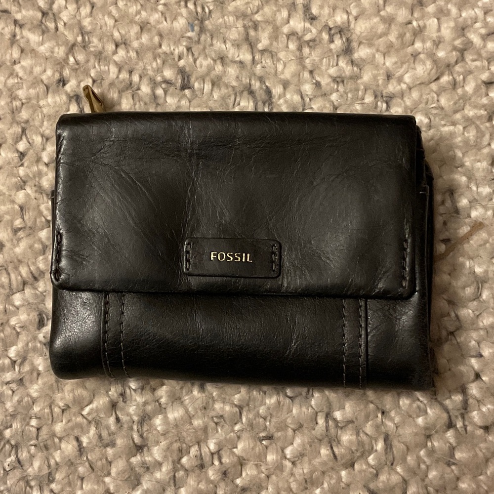 Fossil Black Leather Wallet